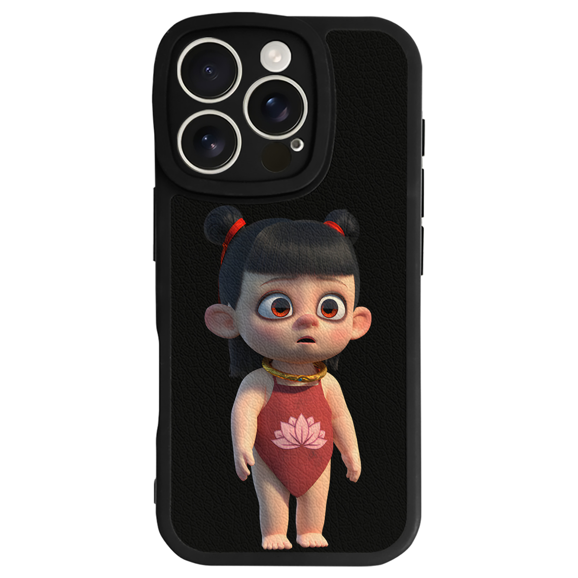 （画像用） Ne Zha 2 ナタ 魔童の大暴れ 【iPhone 16シリーズ対応】シリコンスマホケース（レザー調） 材質：シリコン